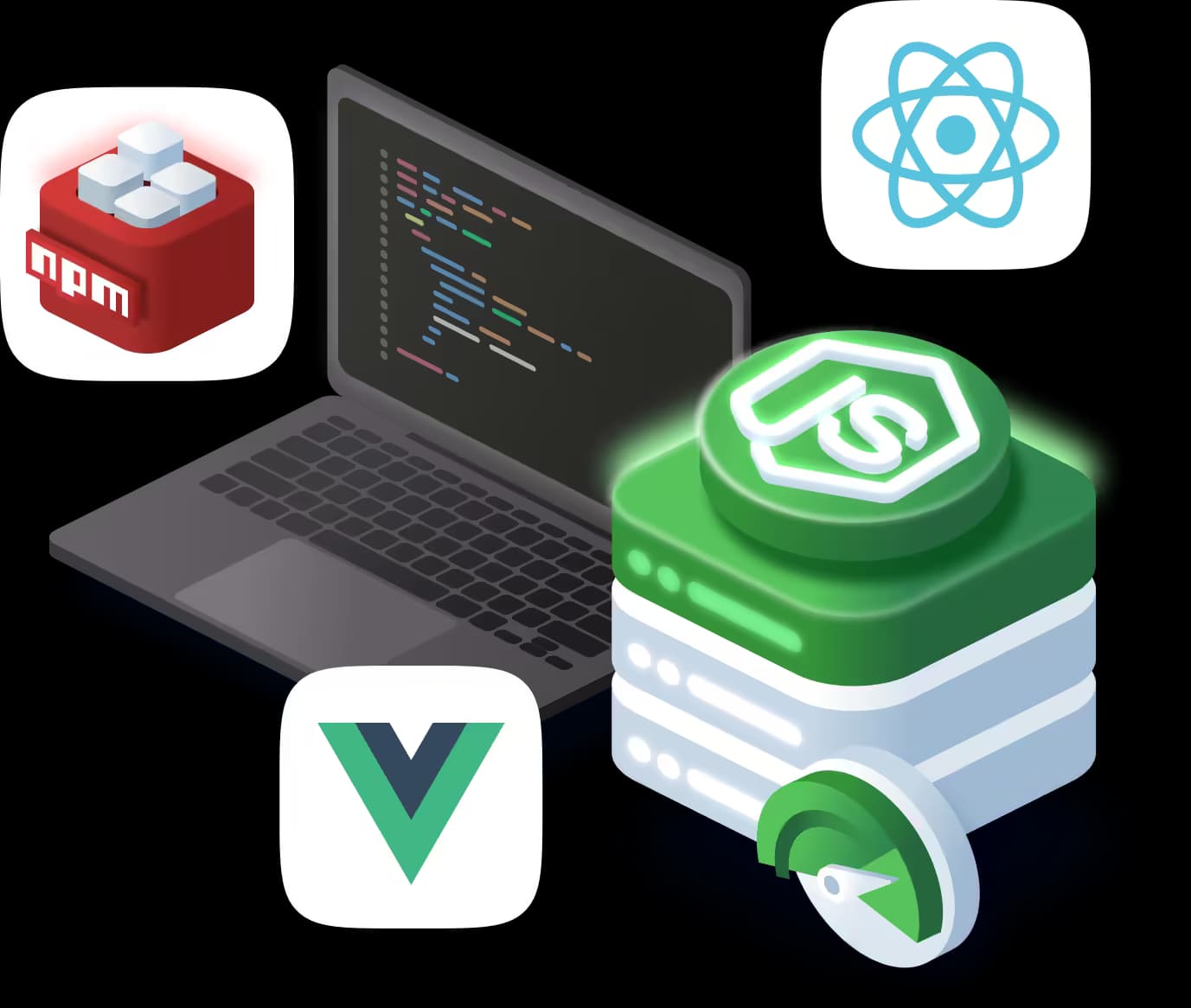 NodeJS Hosting Illustration